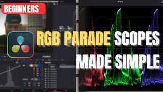 How to Use the RGB  Parade Scope in DaVinci Resolve (Color Page Guide)