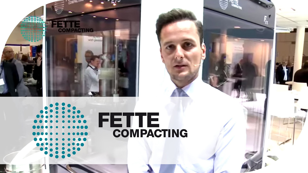 Update Phillip Haarmann präsentiert die FE75 Tablettenpresse - INTERPACK 2014 | Fette Compacting