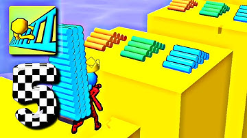 Ladder Race - Gameplay Walkthrough Part 5 levels 55 to 72 LILU (iOS & Android)