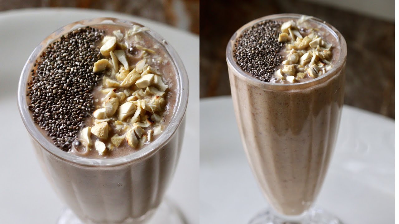 Healthy oats and banana smoothie recipe for weight loss breakfast