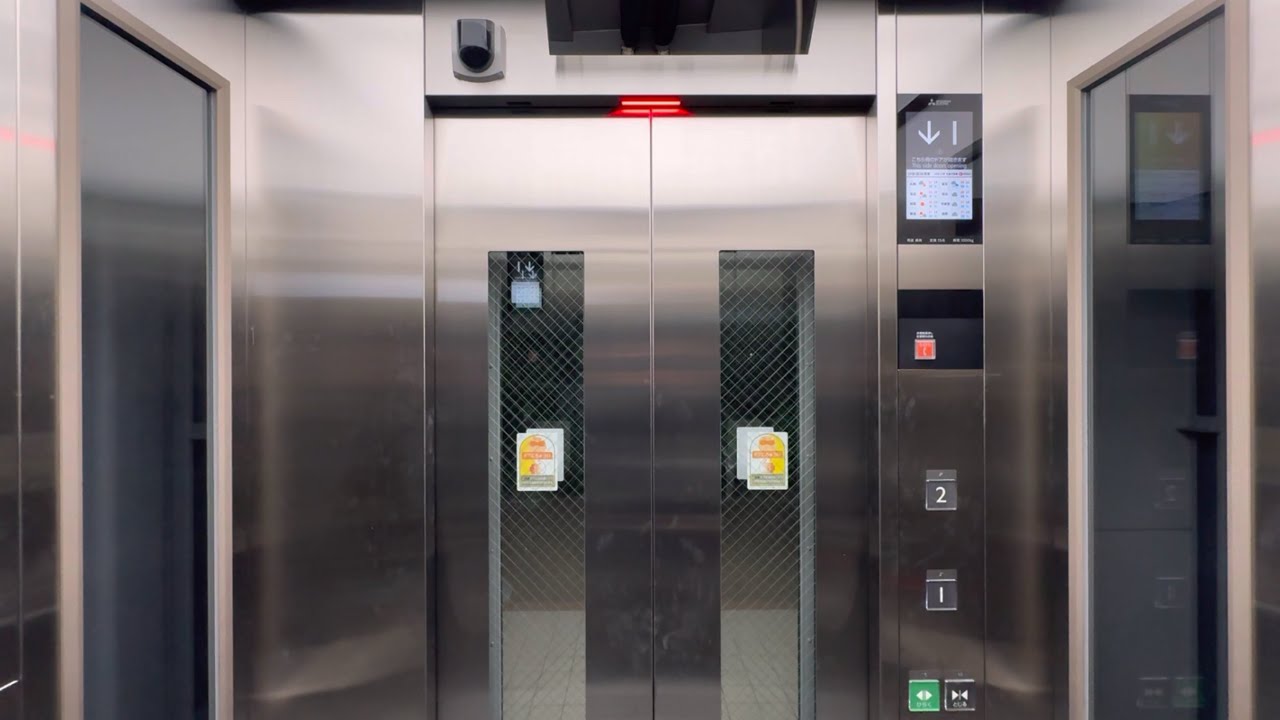 【最新型】 三菱エレベーター 箕面船場阪大前駅前ペデストリアンデッキ