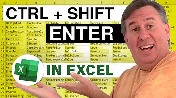 Excel - Ctrl+Shift+Enter Formulas - Episode 2026