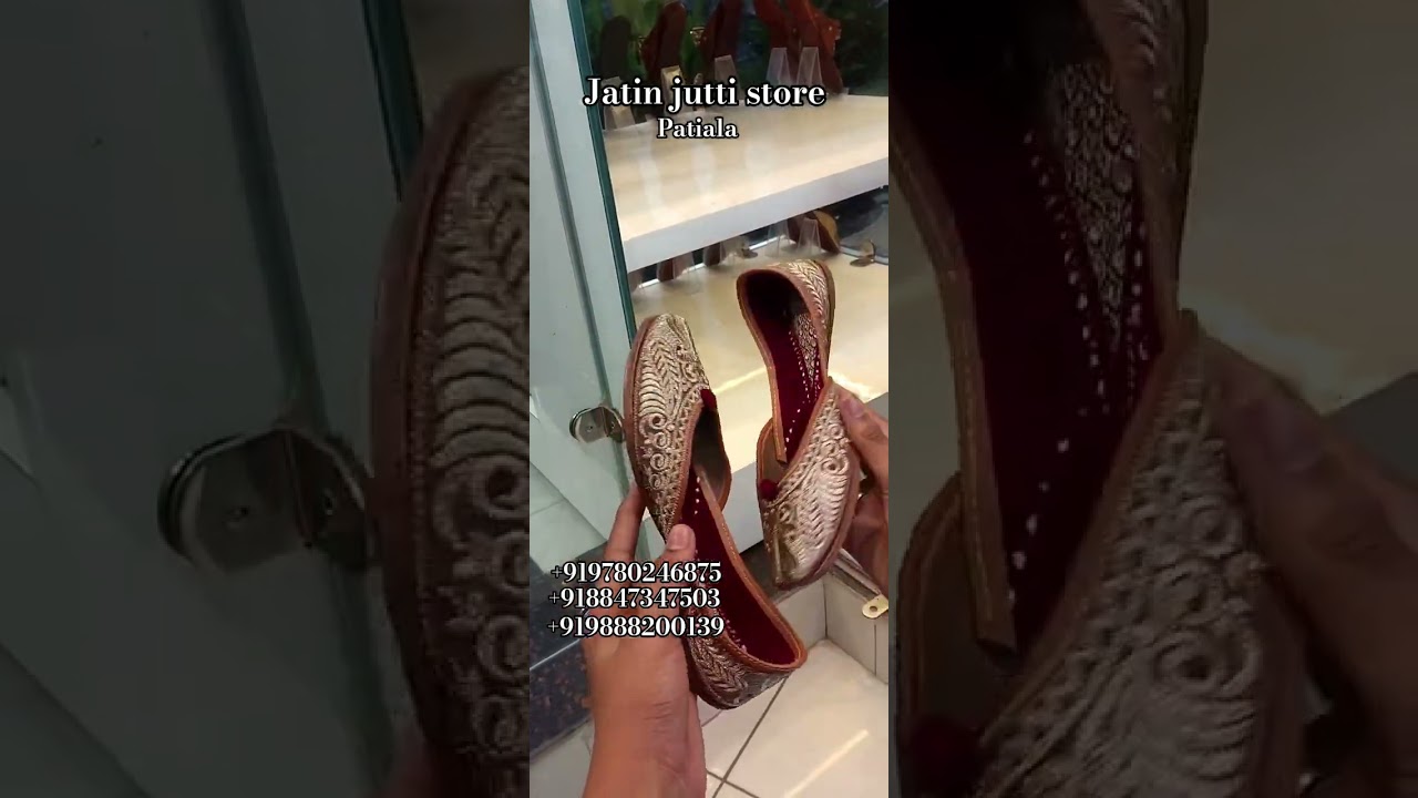 heavy zari work jutti soft leather jutti 