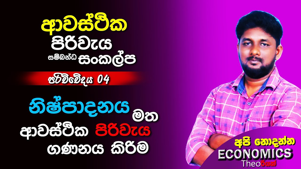 නිෂ්පාදනය මත ආවස්ථික පිරිවැය ගණනය කිරීම | පරිච්ඡේදය 4