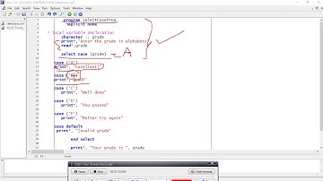SELECT CASE IN FORTRAN LANGUAGE