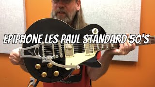 Epiphone Les Paul Standard 50's with a Bigsby Demo