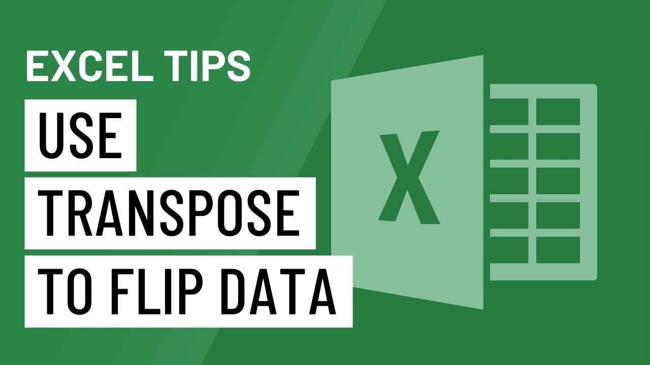 ⁣Excel Quick Tip: Use Transpose to Flip Data on its Side