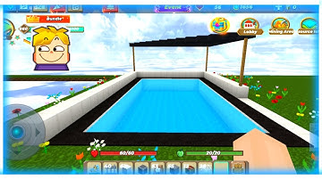 HOW TO MAKE A POOL IN SKYBLOCK (BLOCKMAN GO)