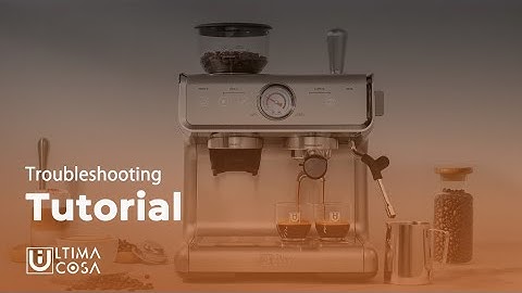 Ultima Cosa Coffee Machine Presto Bollente Espresso Machine with Grinder Troubleshooting Video
