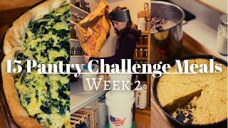 A Full Week of Delicious Meals || Pantry Challenge Week 2 #threeriverschallenge