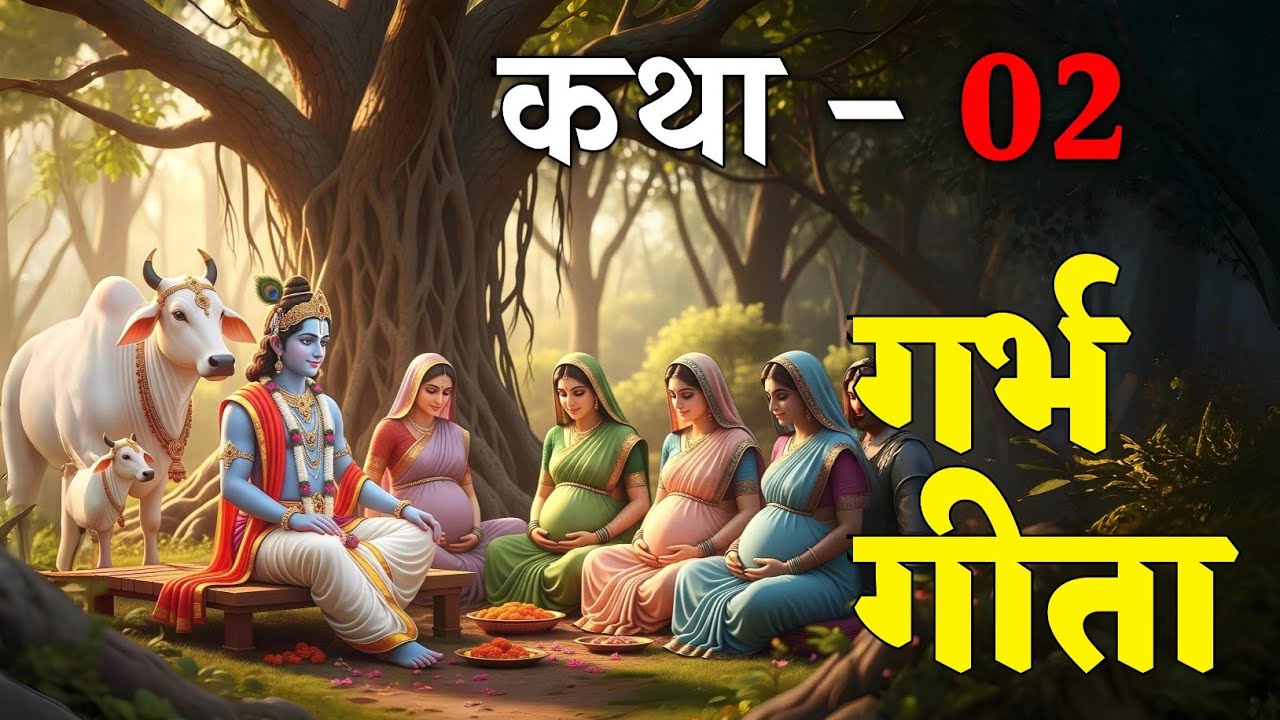 गर्भ गीता का अद्भुत सार | Garbh Geeta In Pregnancy | Garbh Sanskar | कृष्णा अर्जुन संवाद | कक्षा-1