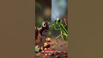 🐜vs🐝:Who wins?🤔Watch The Ant and the Grasshopper tale😱👀#youtube shorts#storytime#youtube#viral video