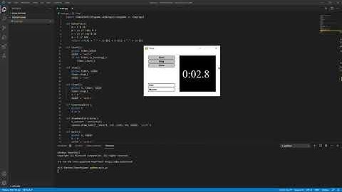Timer made with pygame preview