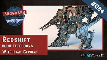 Brograph Tutorial 084 - Redshift for C4D Infinite Floor