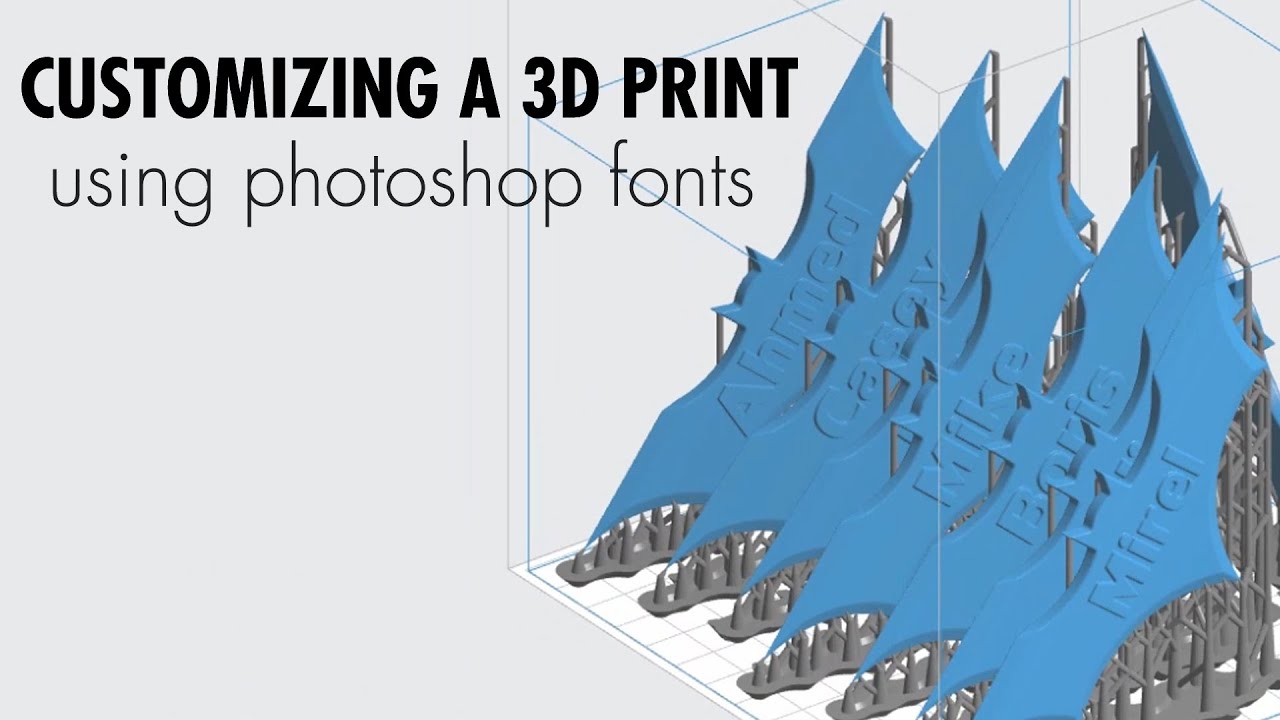 creating personalized 3d prints with photoshop fonts youtube marine fonts