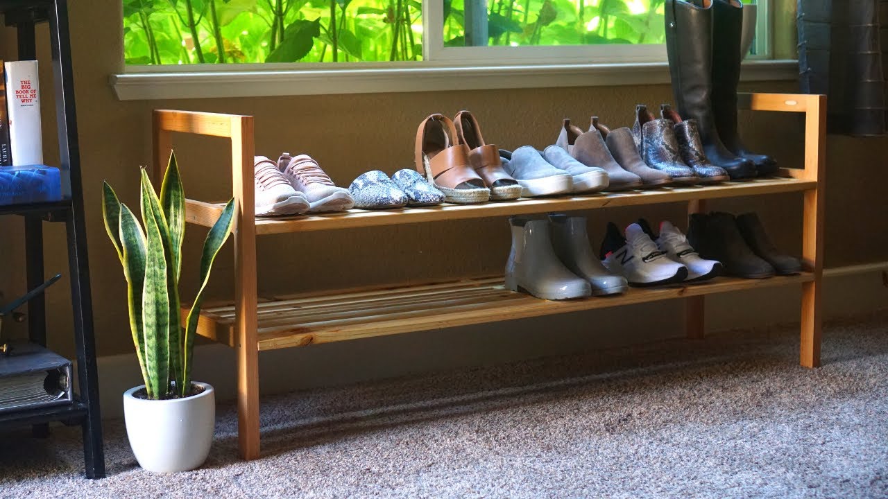38 Best Simple DIY Shoe Racks You'll Want To Make  Diy shoe rack, Shoe  storage solutions, Shoe rack