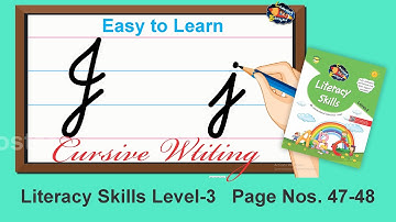 Cursive Writing for Beginners | Letter J | Cursive Capital and Small Alphabet | Learning Booster