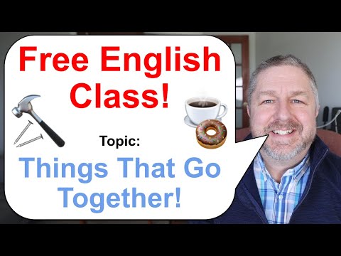 Free English Class! Topic: Things That Go Together! ☕🍩