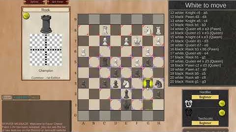 Favor Chess AI vs Chess Evolved Online AI 2: Best of 3