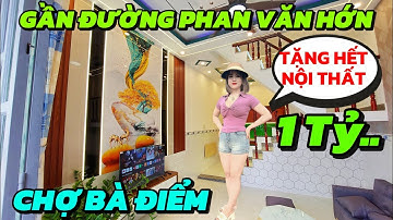 CĂN NÀY Ở SƯỚNG: Nhà 1 lầu 💥Gần đường Phan Văn Hớn,  chợ Bà Điểm #nhahocmon 