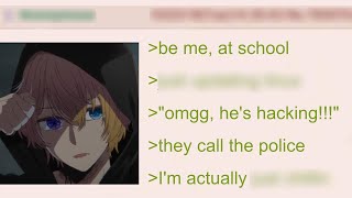 Anon is 'Hacking' & the Police gets Involved | 4Chan Greentext Stories