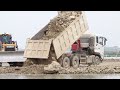 Strong Dump Truck 10 Wheel &12 Wheel Unloading Stone Soil Bulldozer Pushing Rock Dirt Dongfeng