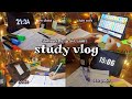 study vlog☘️ physicswallah classes, note taking, crafting, snacks, realistic routine 🎀