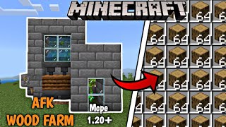 Minecraft WOOD FARM Mcpe 1.20++ (Xbox/Ps4/windows 10/bedrock) TUTORIAL