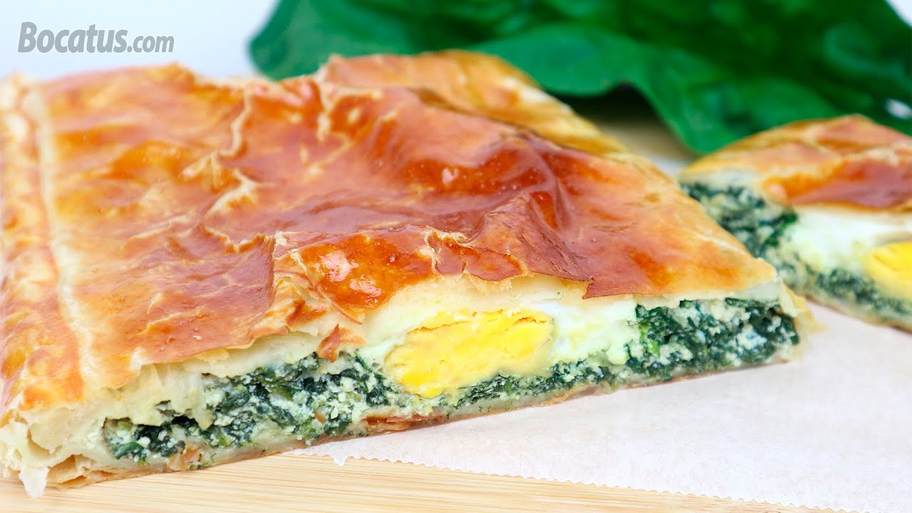 Hojaldre de espinacas y queso: Torta Pascualina