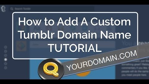 How to Add A Custom Tumblr Domain Name? Modifying DNS Settings w/ GoDaddy | Tutorial via Quiksnip