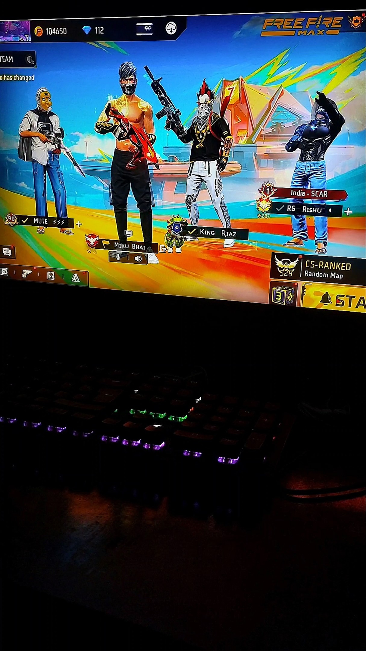 Random team code  में Golden S2 agaya or 100+ Booyah strik ka ghamand ye dekho phir #shorts #short