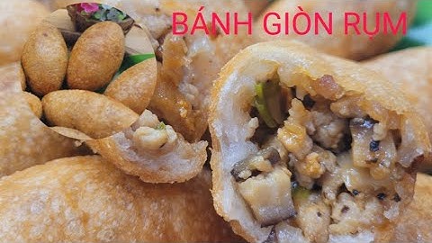 Bánh Rán Mặn - Cách Làm Vỏ Bánh Giòn Rụm - Bánh Cam Nhân Mặn Đơn Giản