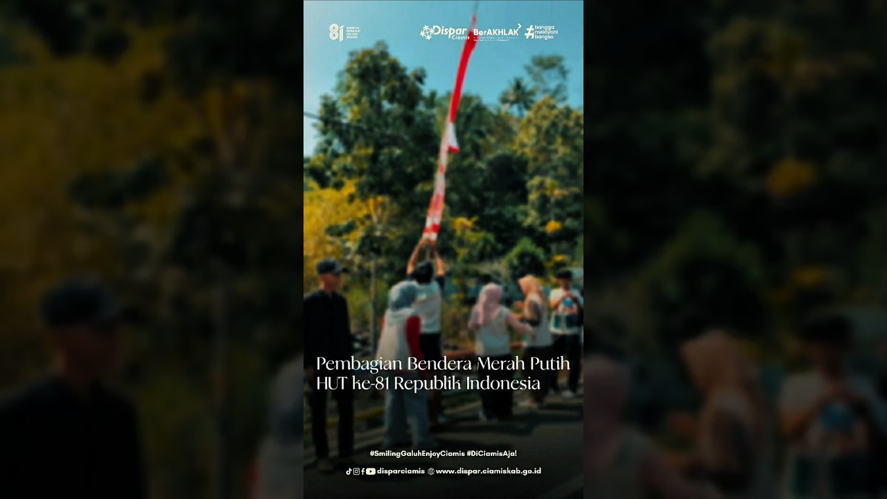 Pembagian Bendera Merah Putih HUT ke-81 Republik Indonesia