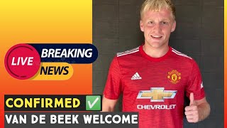 Official : Van De Beek announced as Man United player | Welcome to Manchester United