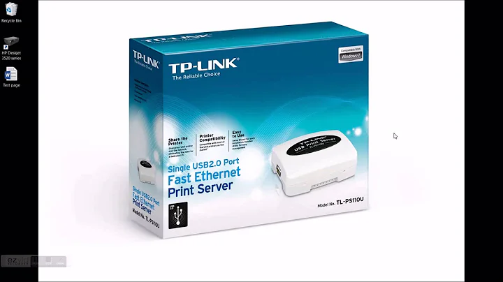 TP-Link TL-PS110U Print Server set up