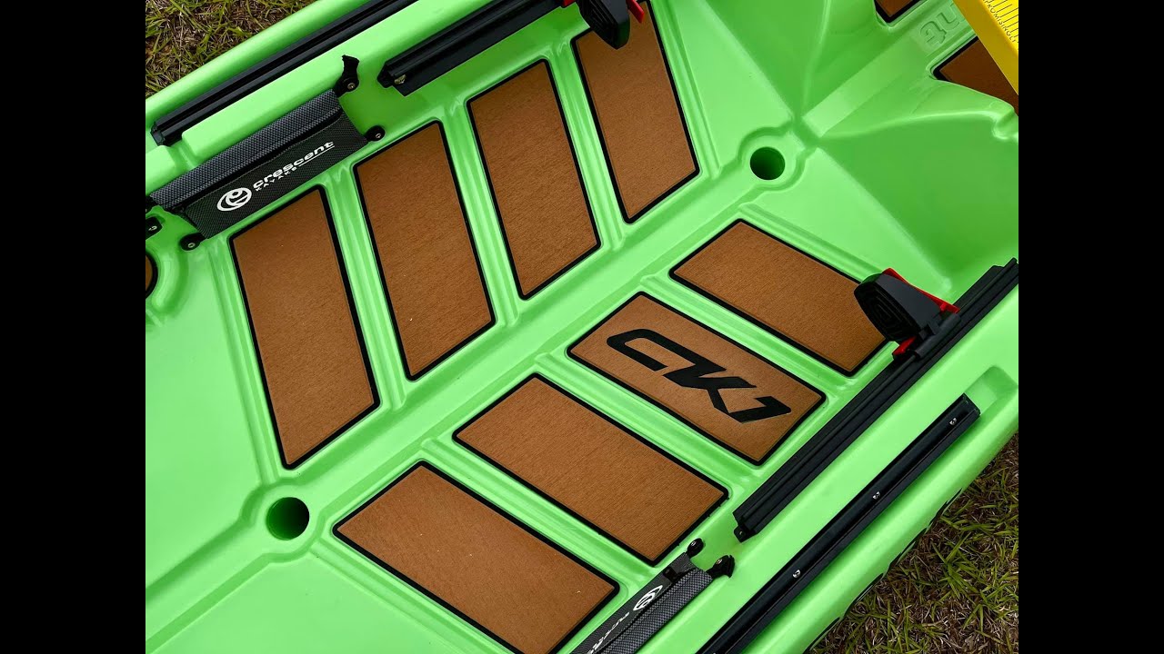 Kayak Deck Pad Install on Crescent Kayaks CK1 Venture YouTube
