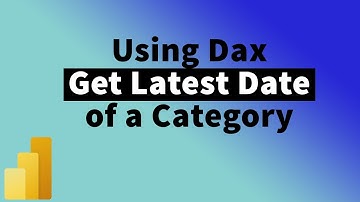 Get Max Date for a Particular Category/Group using Measure in PowerBi | MiTutorials
