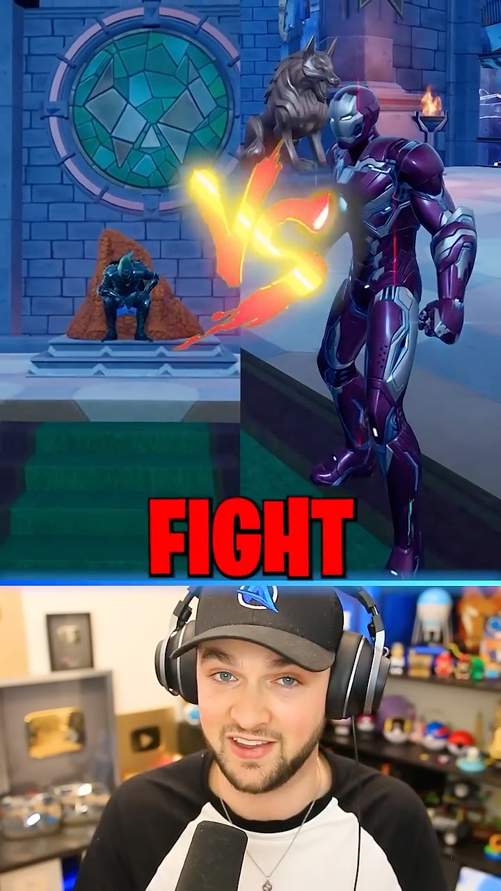 BOSS Dr Doom vs Iron Man NPC in Fortnite!
