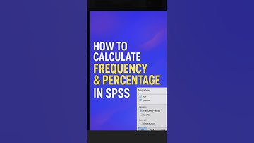 How to Calculate Frequency and Percentage in SPSS. 📊.              #spss #frequency #datanalytics