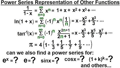Calculus 2: Infinite Sequences and Series (61 of 86) Power Series Representation of Functions