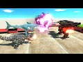 Who is The Real Boss, King Shark &amp; Tek Rex VS B.O.S.S? - Animal Revolt Battle Simulator
