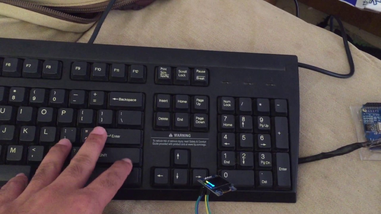 Keyboard computer on arduino - YouTube