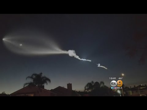 Reused SpaceX Rocket From Vandenberg AFB Lights Up Night In LA