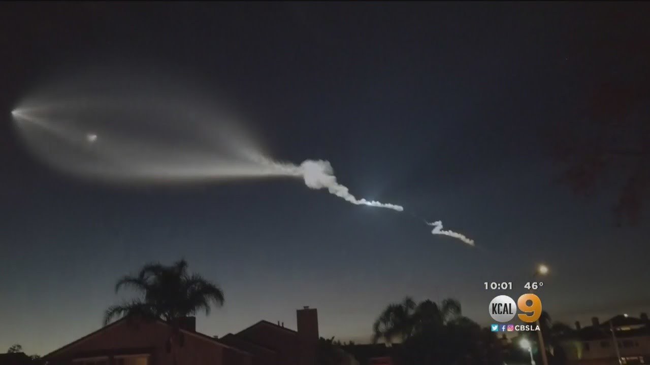 SpaceX rocket launch from Vandenberg lights up early morning sky in Pismo