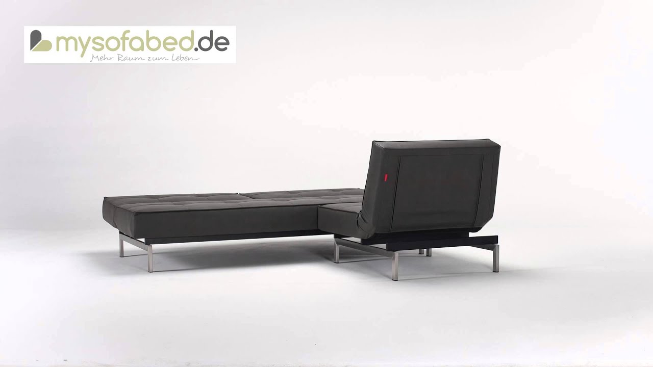 Innovation schlafsofa & sessel splitback nubucko lava ...