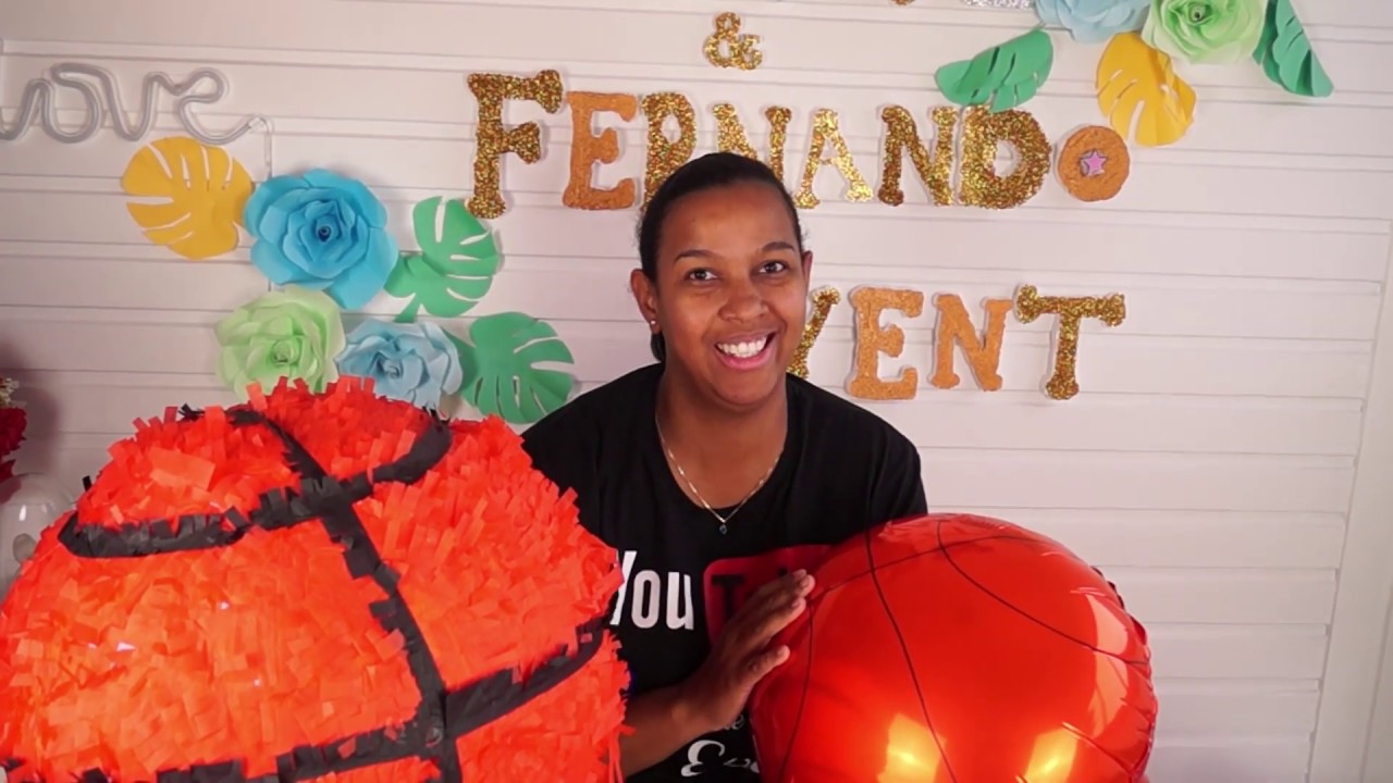 como decorar tu fiesta de basquetbol - YouTube