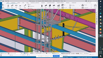 [Học Tekla Structures 2022] Bài 1 Các lệnh cơ bản về mô hình và hệ lưới