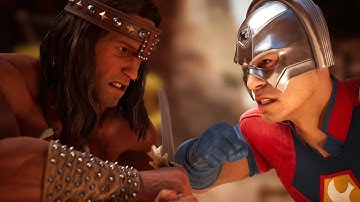 Conan the Barbarian Meets Peacemaker | Conan Vs Peacemaker All Intro Dialogues - Mortal Kombat 1