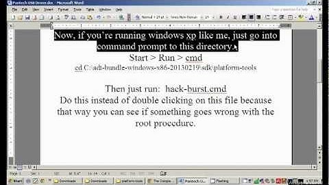 Rooting your Pantech Burst Phone (ICS) with the Hack Burst Kit for Windows XP