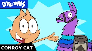 Loot Llama - Fortnite | What Chu Got #18 | Conroy Cat Cartoon Parody +More | Dtoons Animated Shorts